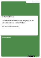 Der Hexenhammer. Eine Kompilation als Ursache für den Hexenwahn? di Katharina Müller edito da GRIN Verlag