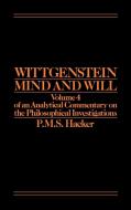 Wittgenstein  Mind and Will di Hacker edito da John Wiley & Sons