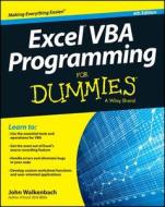 Excel Vba Programming For Dummies di John Walkenbach edito da John Wiley & Sons Inc