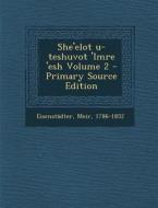 She'elot U-Teshuvot 'Imre 'Esh Volume 2 - Primary Source Edition di Eisenstadter Meir 1786-1852 edito da Nabu Press