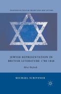 Jewish Representation in British Literature 1780-1840 di Michael Scrivener edito da Palgrave Macmillan