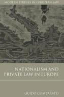 Nationalism And Private Law In Europe di Guido Comparato edito da Bloomsbury Publishing Plc