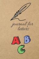 Journal for Letters: Blank Line Journal di Thithiadaily edito da LIGHTNING SOURCE INC