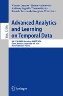 Advanced Analytics and Learning on Temporal Data edito da Springer International Publishing