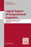 Logical Aspects of Computational Linguistics edito da Springer Berlin Heidelberg