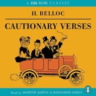 Cautionary Verses di Hilaire Belloc edito da Csa Word