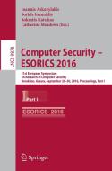 Computer Security - ESORICS 2016 edito da Springer International Publishing