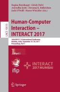 Human-Computer Interaction - INTERACT 2017 - Part I edito da Springer-Verlag GmbH