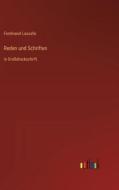 Reden und Schriften di Ferdinand Lassalle edito da Outlook Verlag