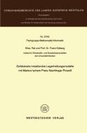 Zeitdiskrete instationäre Lagerhaltungsmodelle mit Markov'schem Preis-Nachfrage-Prozeß di Franz Kolberg edito da VS Verlag für Sozialwissenschaften