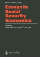 Essays in Social Security Economics edito da Springer Berlin Heidelberg