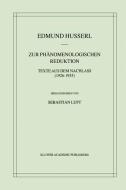 Zur Phänomenologischen Reduktion di Edmund Husserl, Sebastian Luft edito da Springer Netherlands