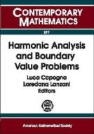 Harmonic Analysis and Boundary Value Problems di Luca Capogna edito da American Mathematical Society
