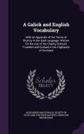 A Galick And English Vocabulary di Alexander MacDonald edito da Palala Press