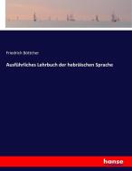 Ausführliches Lehrbuch der hebräischen Sprache di Friedrich Böttcher edito da hansebooks