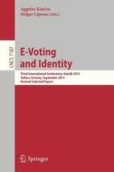E-Voting and Identity edito da Springer Berlin Heidelberg