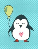 Penguin Holding a Balloon Bullet Journal: Cute Dot Grid Notebook for Penguin Lovers - Bujo Diary for Bullet Journaling - di Penguin Notebooks edito da INDEPENDENTLY PUBLISHED