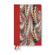 Rubedo (Cockerell Marbled Paper) Mini 12-month Horizontal Hardback Dayplanner 2025 (Elastic Band Closure) di Paperblanks edito da Little, Brown Book Group