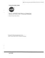 Survey of NASA V and V Processes/Methods di National Aeronautics and Space Adm Nasa edito da LIGHTNING SOURCE INC