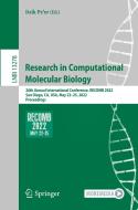 Research In Computational Molecular Biology edito da Springer International Publishing AG
