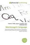 Montenegrin language edito da Alphascript Publishing