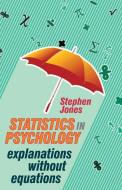 Statistics in Psychology di Stephen Jones edito da Macmillan Education UK