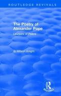 : The Poetry of Alexander Pope (1955) di G. Wilson Knight edito da Taylor & Francis Ltd