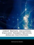 England, Nearest Relative, African Institution di Hephaestus Books edito da Hephaestus Books