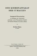Der Kiemenapparat der Cumaceen di Herbert Simon edito da Springer Berlin Heidelberg