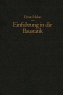 Einführung in die Baustatik di Ernst Melan edito da Springer Vienna