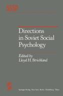 Directions in Soviet Social Psychology edito da Springer New York
