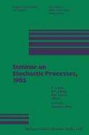 Seminar on Stochastic Processes, 1985 di Chung, Cinlar, Getoor edito da Birkhäuser Boston