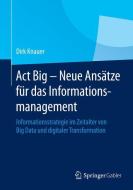 Act Big -  Neue Ansätze für das Informationsmanagement di Dirk Knauer edito da Gabler, Betriebswirt.-Vlg