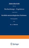 Jahresbericht über die Beobachtungs-Ergebnisse di A. Müttrich edito da Springer Berlin Heidelberg