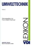 VDI-Lexikon Umwelttechnik edito da Springer Berlin Heidelberg