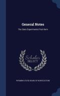 General Notes edito da Sagwan Press