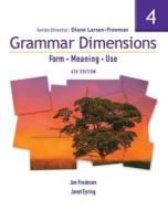 Grammar Dimensions 4 di Diane Larsen-Freeman edito da Cengage Learning, Inc