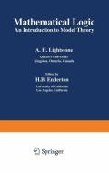 Mathematical Logic di A. Lightstone edito da Springer US