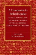 A Companion to Biblical Studies edito da Cambridge University Press
