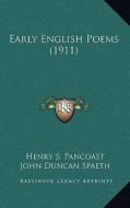 Early English Poems (1911) edito da Kessinger Publishing