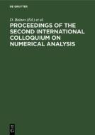 Proceedings of the Second International Colloquium on Numerical Analysis edito da De Gruyter