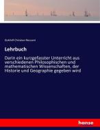 Lehrbuch di Gotthilf Christian Reccard edito da hansebooks