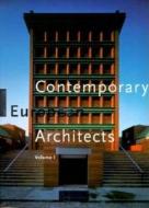 Contemporary European Architects: Vol. 1 di Wolfgang Amsoneit edito da Taschen