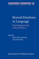 Beyond Emotions In Language edito da John Benjamins Publishing Co