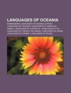 Languages of Oceania di Source Wikipedia edito da Books LLC, Reference Series