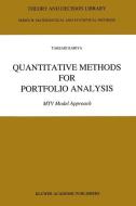 Quantitative Methods for Portfolio Analysis di T. Kariya edito da Springer Netherlands