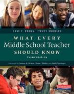 What Every Middle School Teacher Should Know di Dave F. Brown, Trudy Knowles edito da HEINEMANN EDUC BOOKS