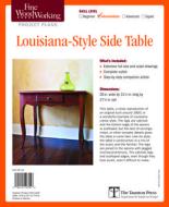 Fine Woodworking's Louisiana-Style Side Table Plan di Fine Woodworking edito da Taunton Press