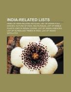 India-related lists di Source Wikipedia edito da Books LLC, Reference Series