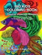 Big Kids Coloring Book: Tropical Undersea Wonders: 50+ Images on Single-Sided Pages for Wet Media - Markers and Paints di Dawn D. Boyer Ph. D. edito da Createspace
